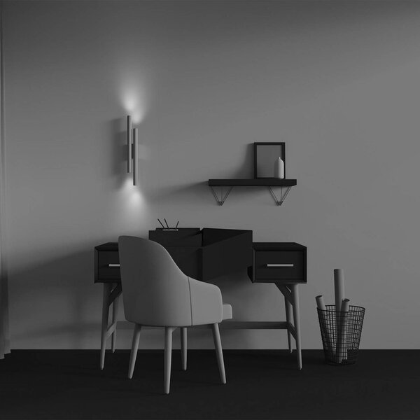 Maytoni Kinkiet LED Calipso, mosiężny / złoty, salon / jadalnia, aluminium, nowoczesny