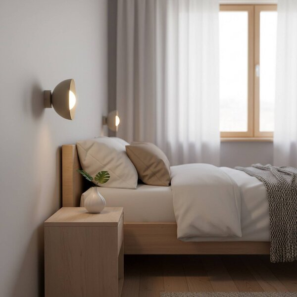 Kinkiet Bibi K1 EMIBIG LIGHTING, możliwość ściemniania, kremowy / amber, salon / jadalnia, szkło, nowoczesny