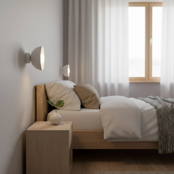 Kinkiet Bibi K1 EMIBIG LIGHTING, możliwość ściemniania, aluminiowy / szary / cynkowy, salon / jadalnia, szkło, nowoczesny