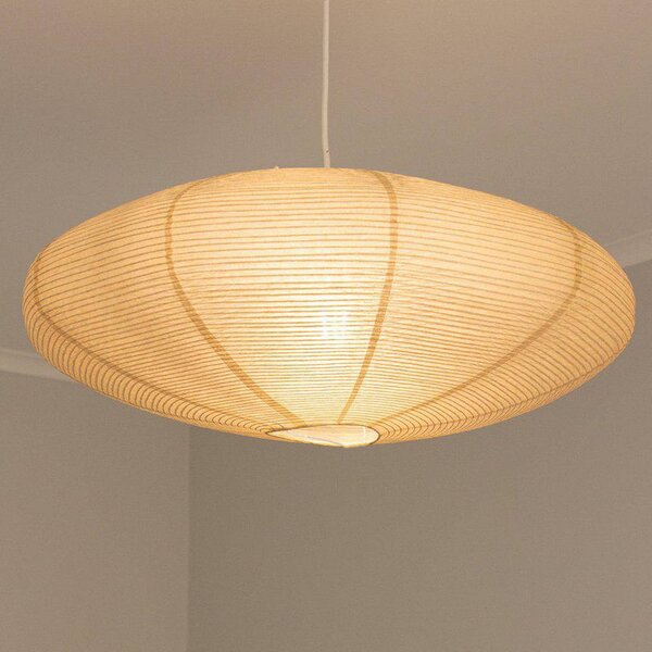 PR Home Lampa wisząca Yuni, możliwość ściemniania, kremowy / amber, salon / jadalnia, papier / lunolit / lunopal, skandynawski