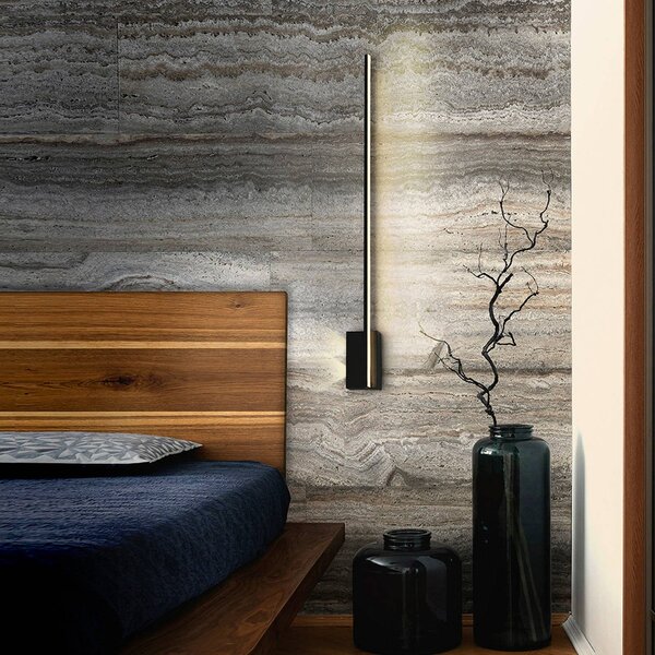 Schuller Valencia Kinkiet LED Stick, czarny, salon / jadalnia, aluminium, nowoczesny