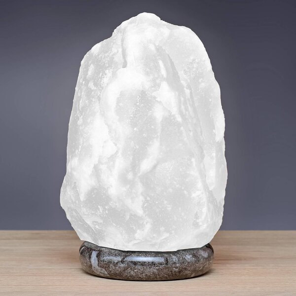 Wagner Life Lampa solna Rock white line 2–3 kg, marmurowa podstawa, biała, biały / opal, salon / jadalnia, kamień