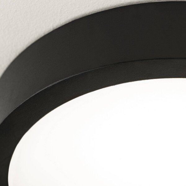 ORION Lampa sufitowa LED Disc, możliwość ściemniania, czarny, salon / jadalnia, aluminium, nowoczesny