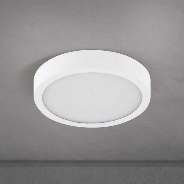 ORION Lampa sufitowa LED Disc, możliwość ściemniania, biały / opal, salon / jadalnia, aluminium, nowoczesny