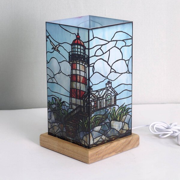 Wagner Life Lampa stołowa Art Light Leuchtturm, multikolor, salon / jadalnia, tworzywo sztuczne