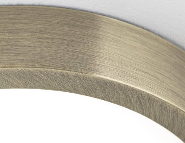 ORION Lampa sufitowa LED Disc, możliwość ściemniania, brązowy / mosiężny, salon / jadalnia, aluminium, nowoczesny