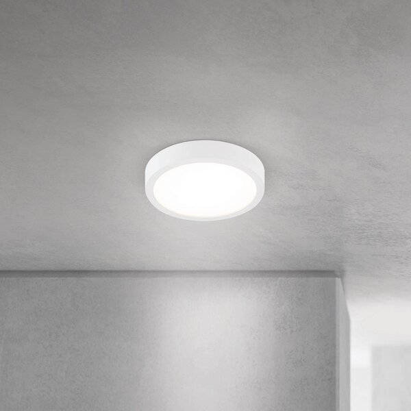 ORION Lampa sufitowa LED Disc, możliwość ściemniania, biały / opal, salon / jadalnia, aluminium, nowoczesny