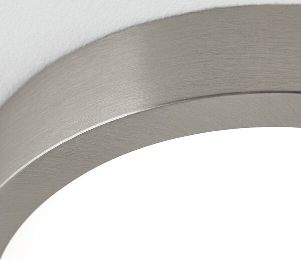 ORION Lampa sufitowa LED Disc, możliwość ściemniania, aluminiowy / szary / cynkowy, salon / jadalnia, aluminium, nowoczesny