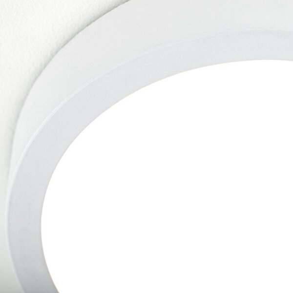 ORION Lampa sufitowa LED Disc, możliwość ściemniania, biały / opal, salon / jadalnia, aluminium, nowoczesny