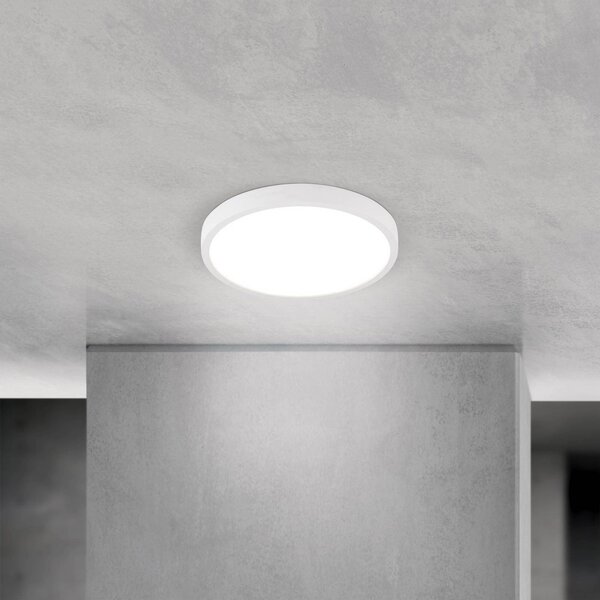 ORION Lampa sufitowa LED Disc, możliwość ściemniania, biały / opal, salon / jadalnia, aluminium, nowoczesny