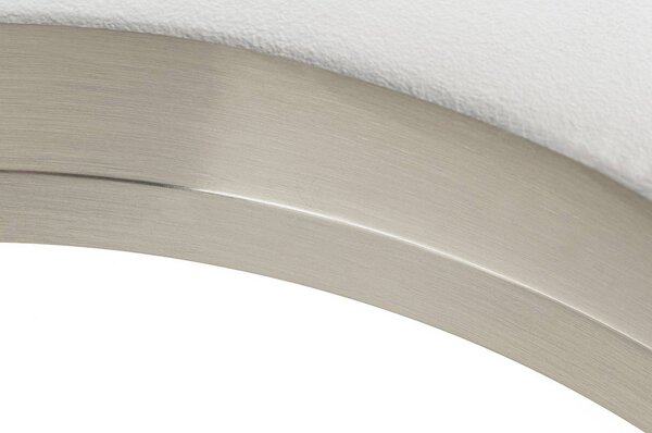 ORION Lampa sufitowa LED Disc, możliwość ściemniania, aluminiowy / szary / cynkowy, salon / jadalnia, aluminium, nowoczesny