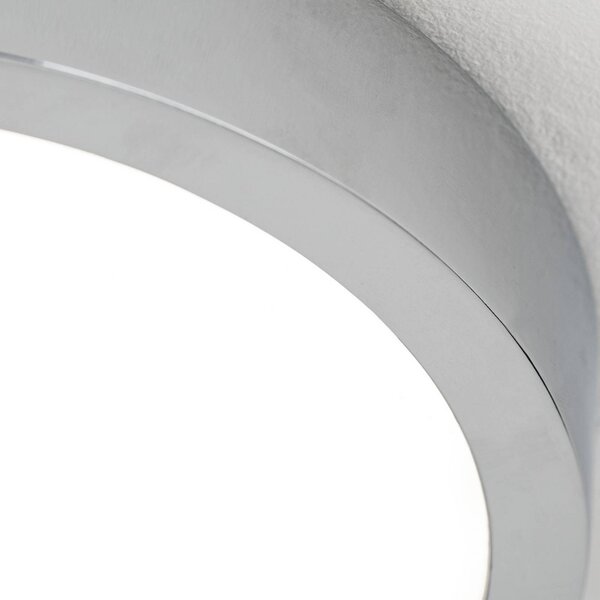 ORION Lampa sufitowa LED Disc, możliwość ściemniania, chromowy / srebrny, salon / jadalnia, aluminium, nowoczesny