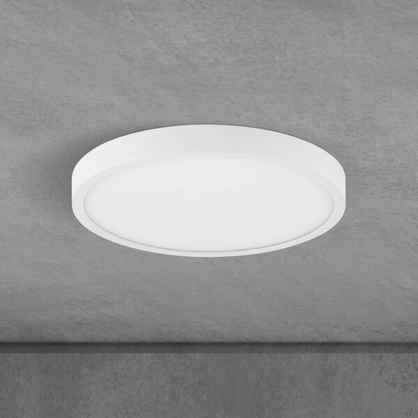 ORION Lampa sufitowa LED Disc, możliwość ściemniania, biały / opal, salon / jadalnia, aluminium, nowoczesny