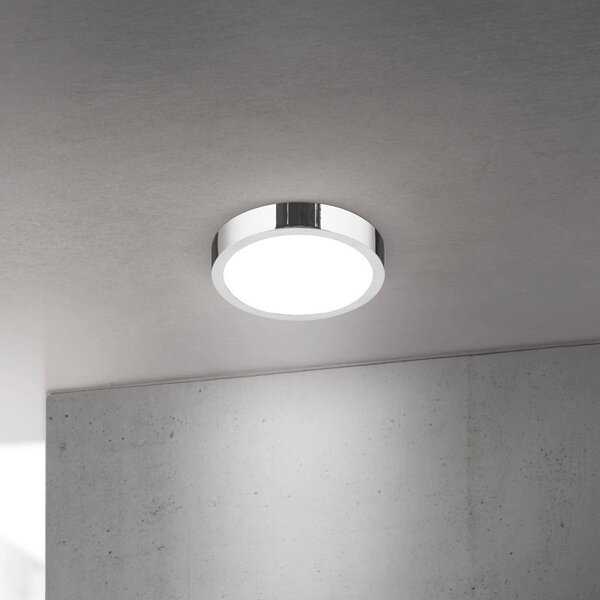 ORION Lampa sufitowa LED Disc, możliwość ściemniania, chromowy / srebrny, salon / jadalnia, aluminium, nowoczesny