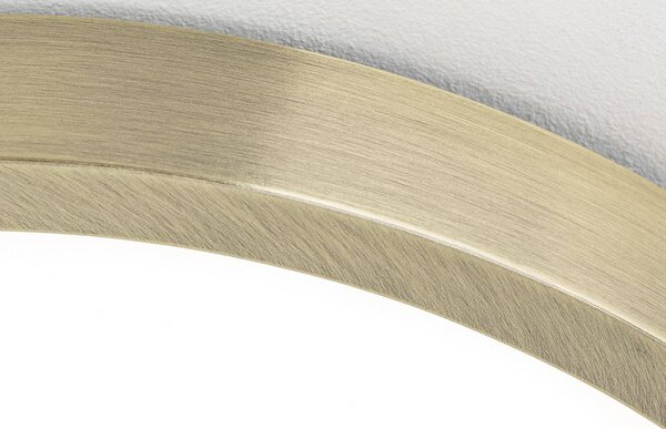 ORION Lampa sufitowa LED Disc, możliwość ściemniania, brązowy / mosiężny, salon / jadalnia, aluminium, nowoczesny