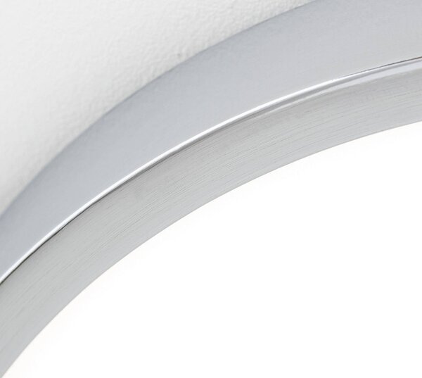 ORION Lampa sufitowa LED Disc, możliwość ściemniania, chromowy / srebrny, salon / jadalnia, aluminium, nowoczesny