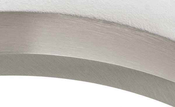 ORION Lampa sufitowa LED Disc, możliwość ściemniania, aluminiowy / szary / cynkowy, salon / jadalnia, aluminium, nowoczesny