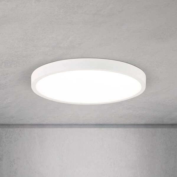 ORION Lampa sufitowa LED Disc, możliwość ściemniania, biały / opal, salon / jadalnia, aluminium, nowoczesny