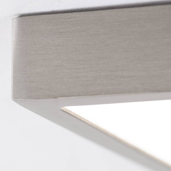 ORION Lampa sufitowa LED Disc, możliwość ściemniania, aluminiowy / szary / cynkowy, salon / jadalnia, aluminium, nowoczesny