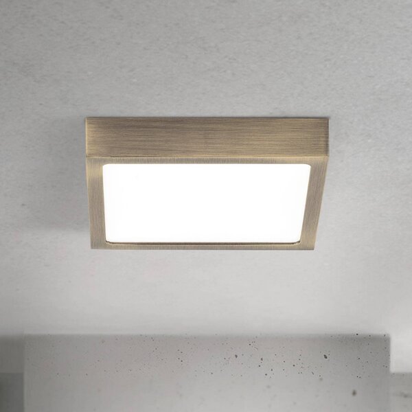 ORION Lampa sufitowa LED Disc, możliwość ściemniania, brązowy / mosiężny, salon / jadalnia, aluminium, nowoczesny