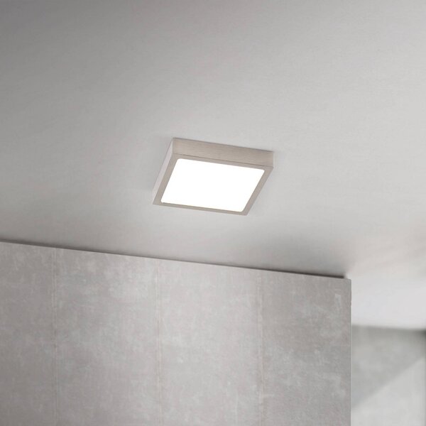 ORION Lampa sufitowa LED Disc, możliwość ściemniania, aluminiowy / szary / cynkowy, salon / jadalnia, aluminium, nowoczesny