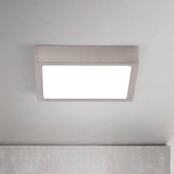 ORION Lampa sufitowa LED Disc, możliwość ściemniania, aluminiowy / szary / cynkowy, salon / jadalnia, aluminium, nowoczesny