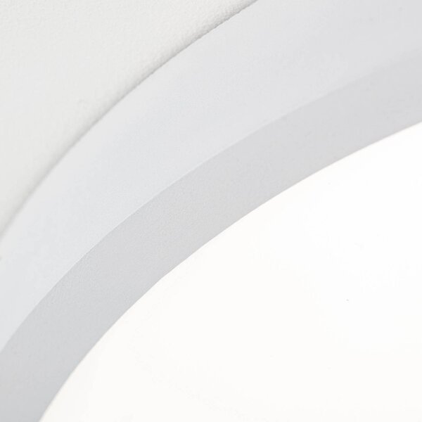 ORION Lampa sufitowa LED Disc, możliwość ściemniania, biały / opal, salon / jadalnia, aluminium, nowoczesny