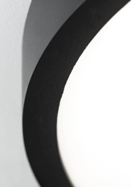 ORION Lampa sufitowa LED Disc, możliwość ściemniania, czarny, salon / jadalnia, aluminium, nowoczesny