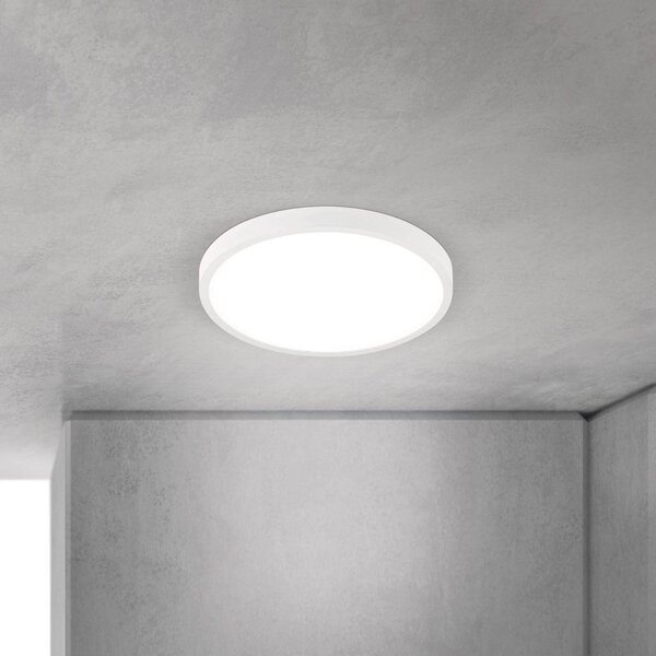ORION Lampa sufitowa LED Disc, możliwość ściemniania, biały / opal, salon / jadalnia, aluminium, nowoczesny