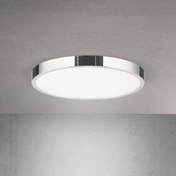 ORION Lampa sufitowa LED Disc, możliwość ściemniania, chromowy / srebrny, salon / jadalnia, aluminium, nowoczesny