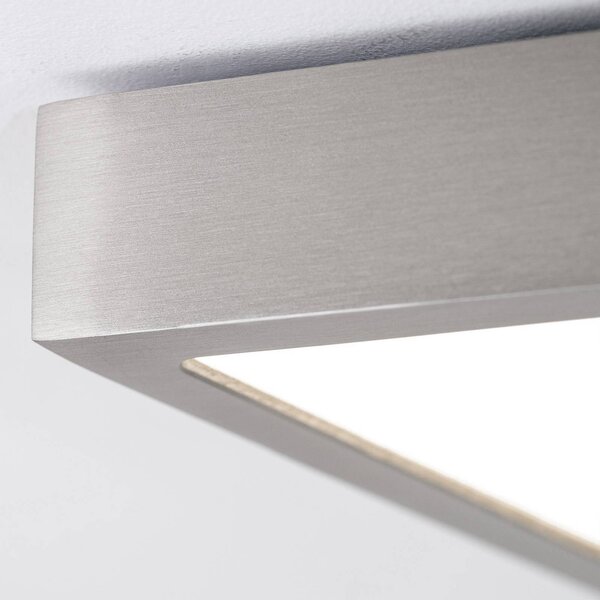 ORION Lampa sufitowa LED Disc, możliwość ściemniania, aluminiowy / szary / cynkowy, salon / jadalnia, aluminium, nowoczesny