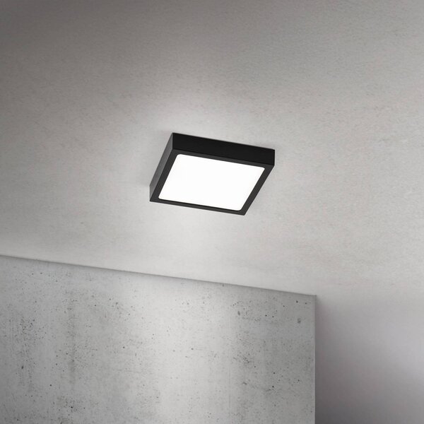 ORION Lampa sufitowa LED Disc, możliwość ściemniania, czarny, salon / jadalnia, aluminium, nowoczesny