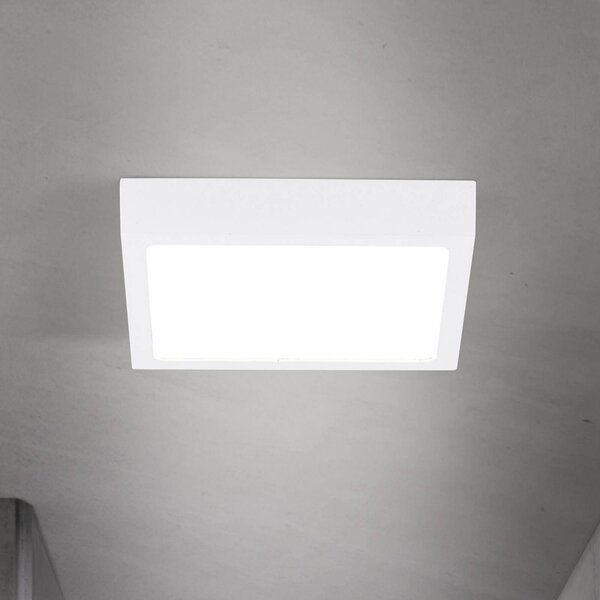 ORION Lampa sufitowa LED Disc, możliwość ściemniania, biały / opal, salon / jadalnia, aluminium, nowoczesny