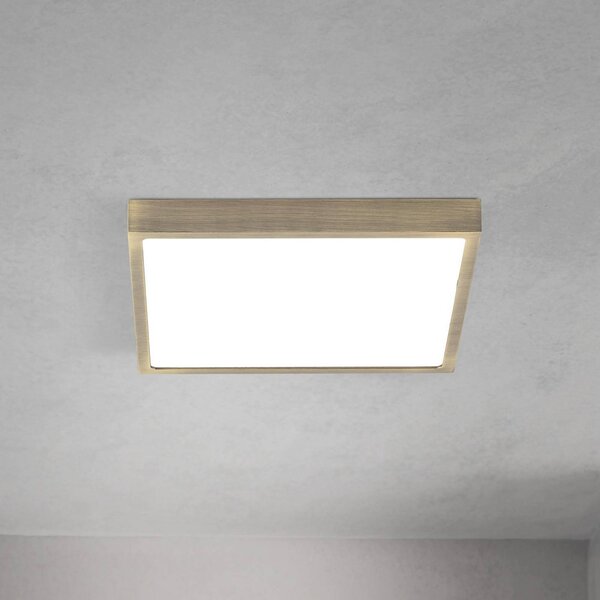 ORION Lampa sufitowa LED Disc, możliwość ściemniania, brązowy / mosiężny, salon / jadalnia, aluminium, nowoczesny