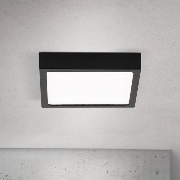 ORION Lampa sufitowa LED Disc, możliwość ściemniania, czarny, salon / jadalnia, aluminium, nowoczesny