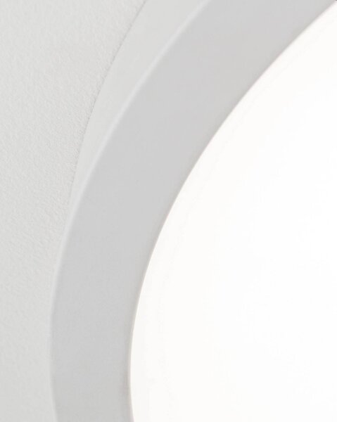 ORION Lampa sufitowa LED Disc, możliwość ściemniania, biały / opal, salon / jadalnia, aluminium, nowoczesny