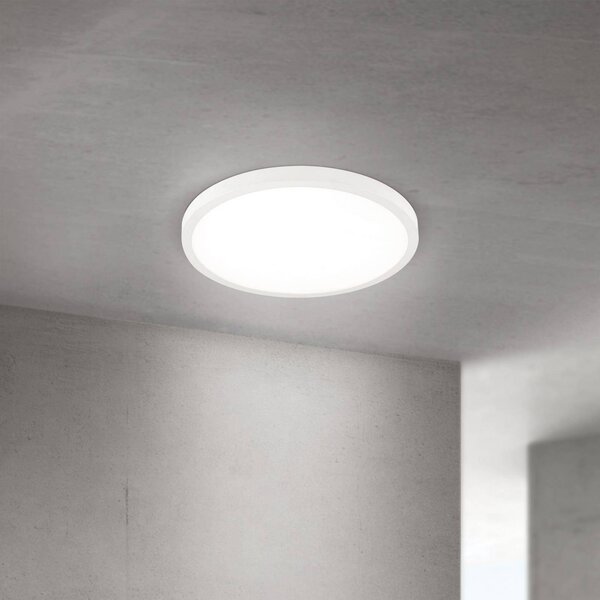 ORION Lampa sufitowa LED Disc, możliwość ściemniania, biały / opal, salon / jadalnia, aluminium, nowoczesny