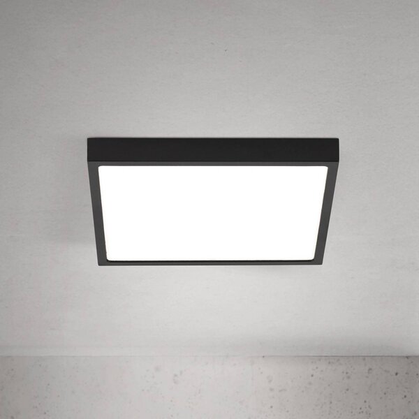 ORION Lampa sufitowa LED Disc, możliwość ściemniania, czarny, salon / jadalnia, aluminium, nowoczesny