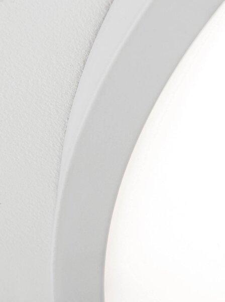 ORION Lampa sufitowa LED Disc, możliwość ściemniania, biały / opal, salon / jadalnia, aluminium, nowoczesny