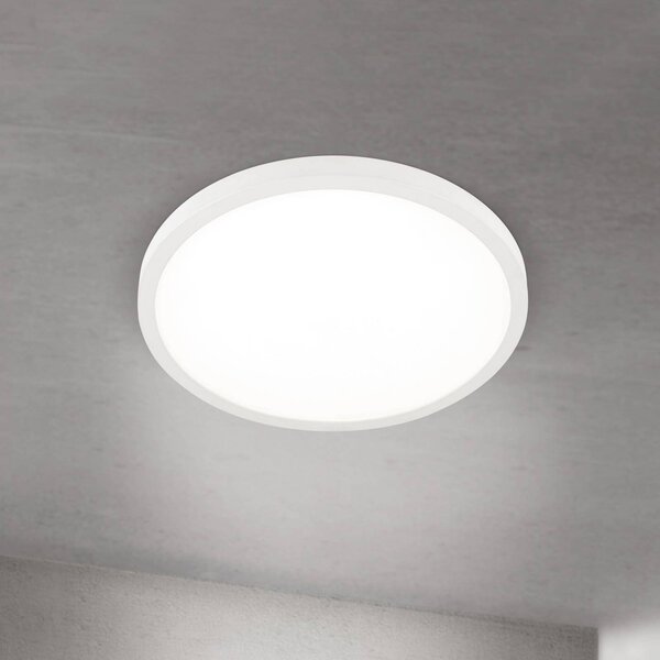 ORION Lampa sufitowa LED Disc, możliwość ściemniania, biały / opal, salon / jadalnia, aluminium, nowoczesny