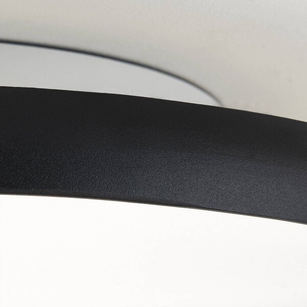 ORION Lampa sufitowa LED Kant, możliwość ściemniania, czarny, salon / jadalnia, aluminium, nowoczesny