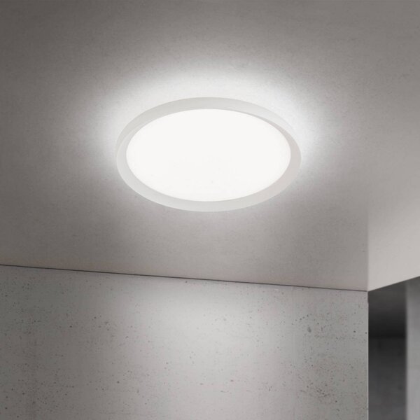 ORION Lampa sufitowa LED Kant, możliwość ściemniania, biały / opal, salon / jadalnia, aluminium, nowoczesny