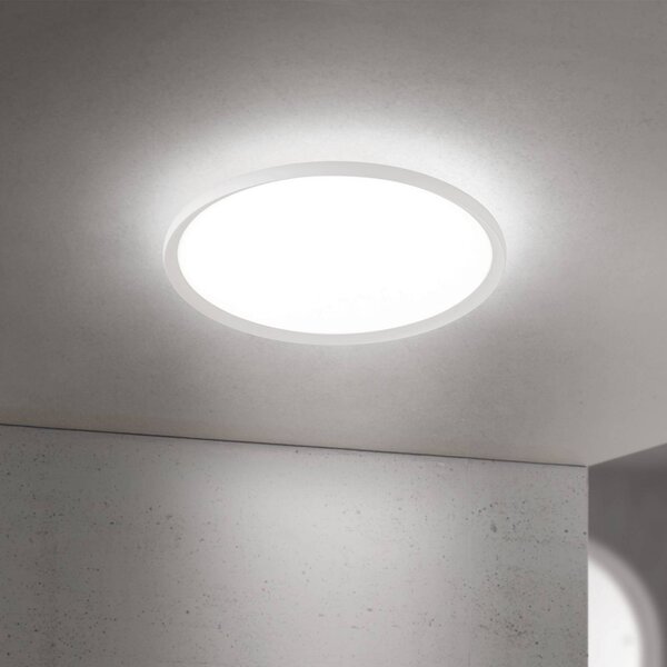 ORION Lampa sufitowa LED Kant, możliwość ściemniania, biały / opal, salon / jadalnia, aluminium, nowoczesny
