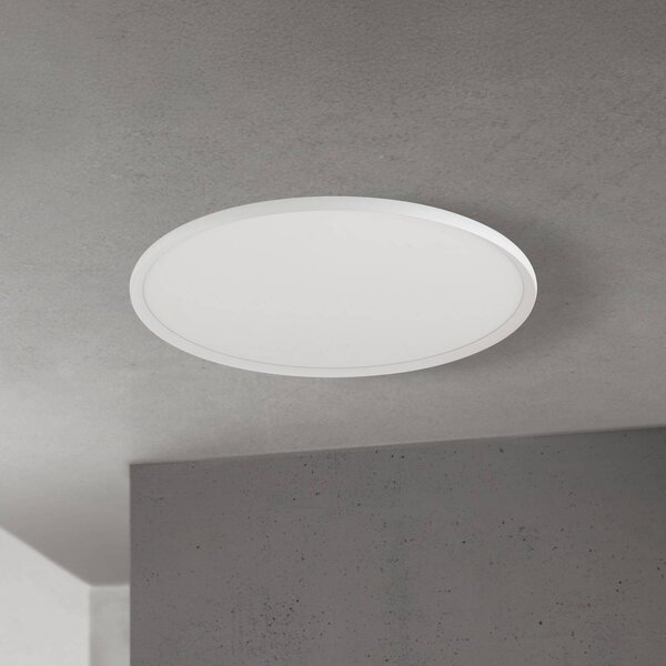 ORION Lampa sufitowa LED Kant, możliwość ściemniania, biały / opal, salon / jadalnia, aluminium, nowoczesny