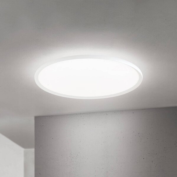 ORION Lampa sufitowa LED Kant, możliwość ściemniania, biały / opal, salon / jadalnia, aluminium, nowoczesny
