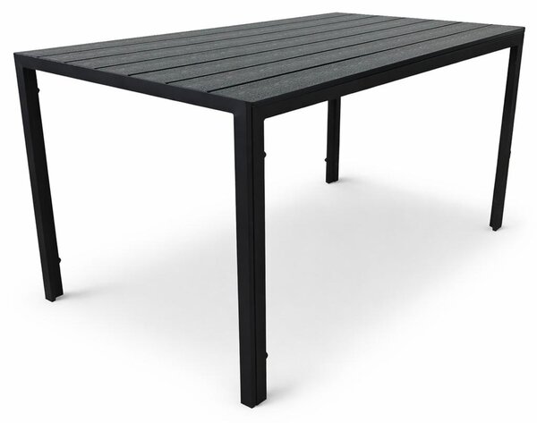 Stó ogrodowy na taras polywood Allen-ST 130x70 czarny