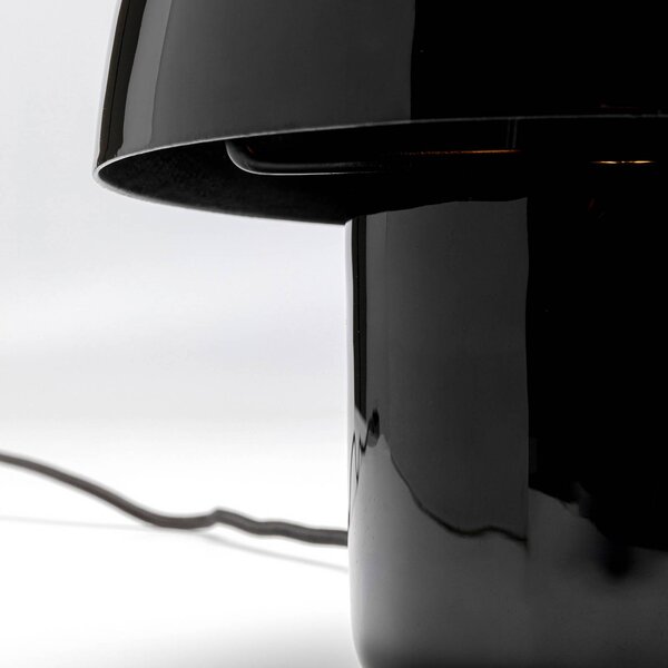 KARE Lampa stołowa design Mushroom, czarny, salon / jadalnia, metal, design