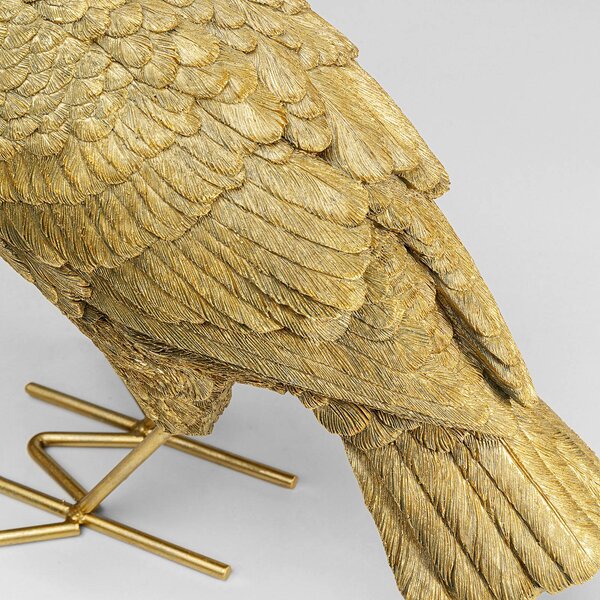KARE Lampa stołowa design Toucan, mosiężny / złoty, salon / jadalnia, tworzywo sztuczne, design