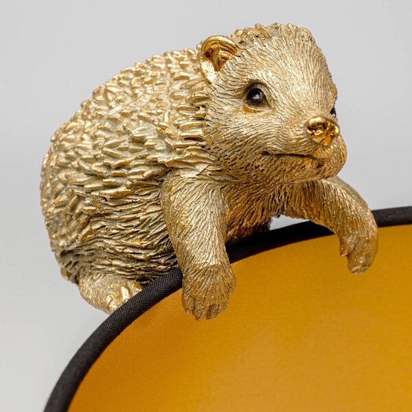 KARE Lampa stołowa design Animal Hedgehog Family, mosiężny / złoty, salon / jadalnia, tworzywo sztuczne, design