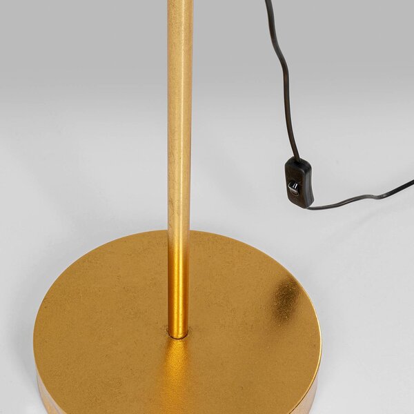KARE Lampa stojąca designerska Yuva, mosiężny / złoty, salon / jadalnia, metal, design